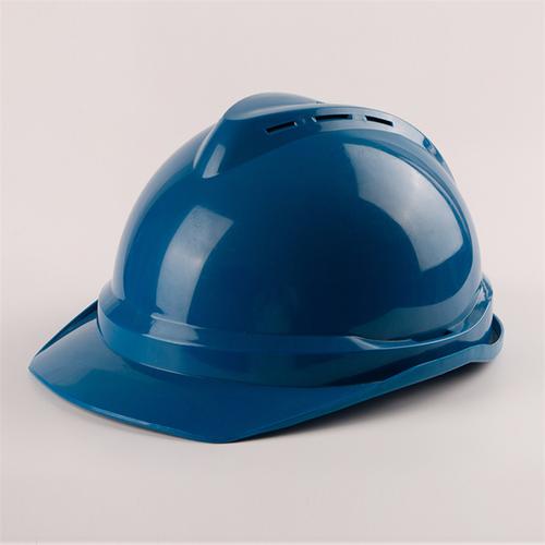 现货劳保用品蓝色安全头盔建筑安全帽工地安全帽工厂防护安全帽_红英